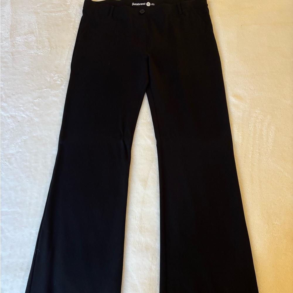 Betabrand Classic Black Dress Pant Yoga Pant 2XL Long - Picture 6 of 10